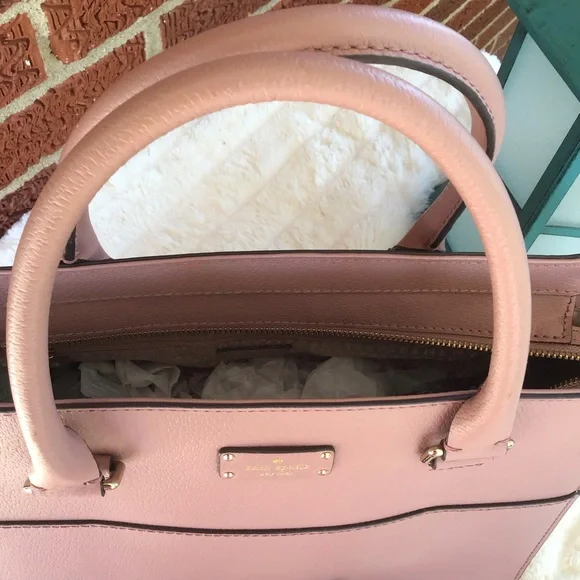 Kate spade mauve pink leather satchel - Picture 5 of 16